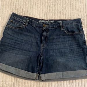 Blue jean shorts